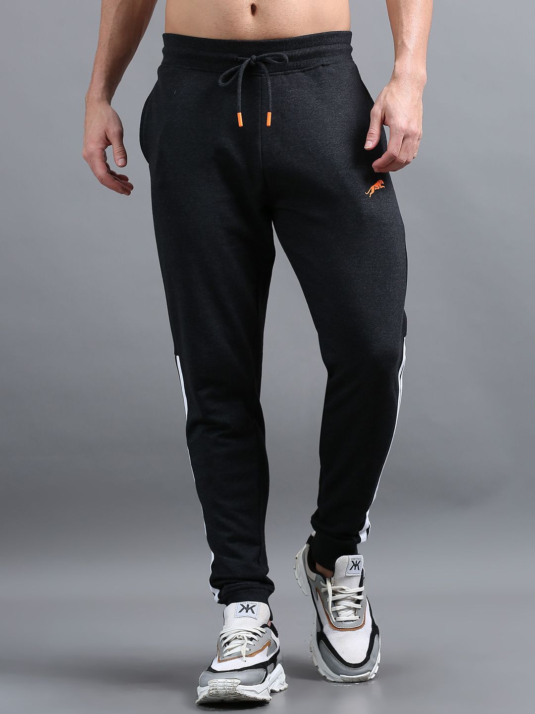 ARDEUR Men Regular Fit Mid Rise Joggers Track Pants-picture-36