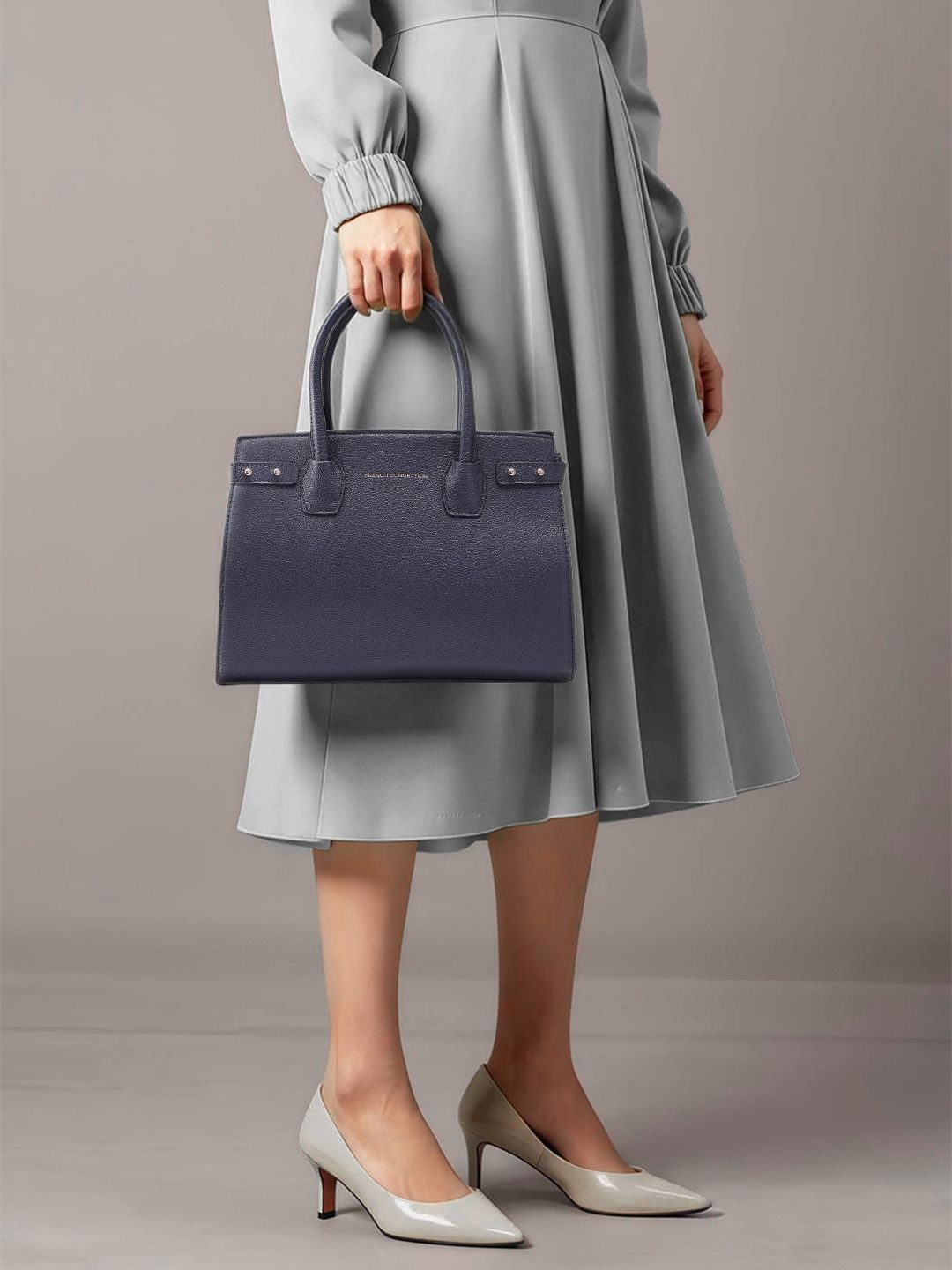 French Connection Textured Structured Handheld Bag-picture-19