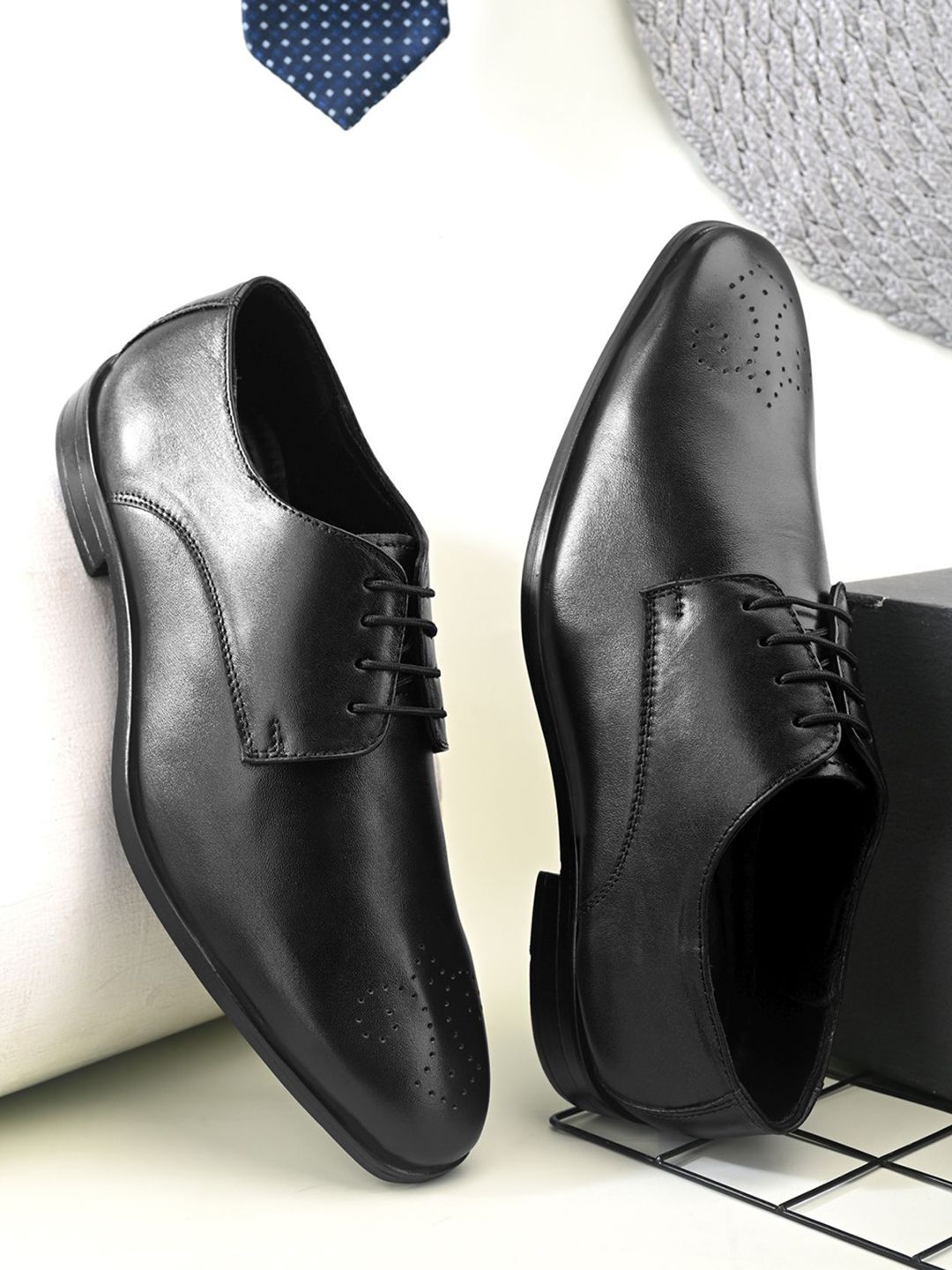 FELELOZ LONDON Men Black Italian Leather Lace Up Formal Shoes-picture-44