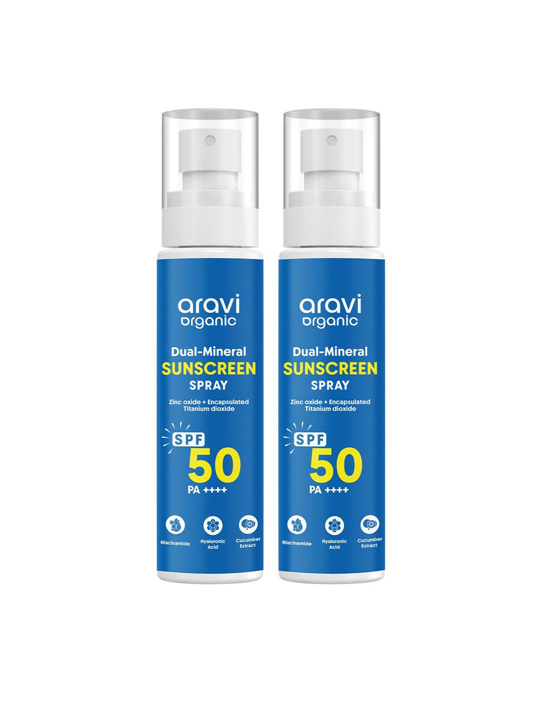 Aravi Organic Pack Of 2 Dual Mineral Sunscreen Body Spray with SPF 50 PA++++-picture-28