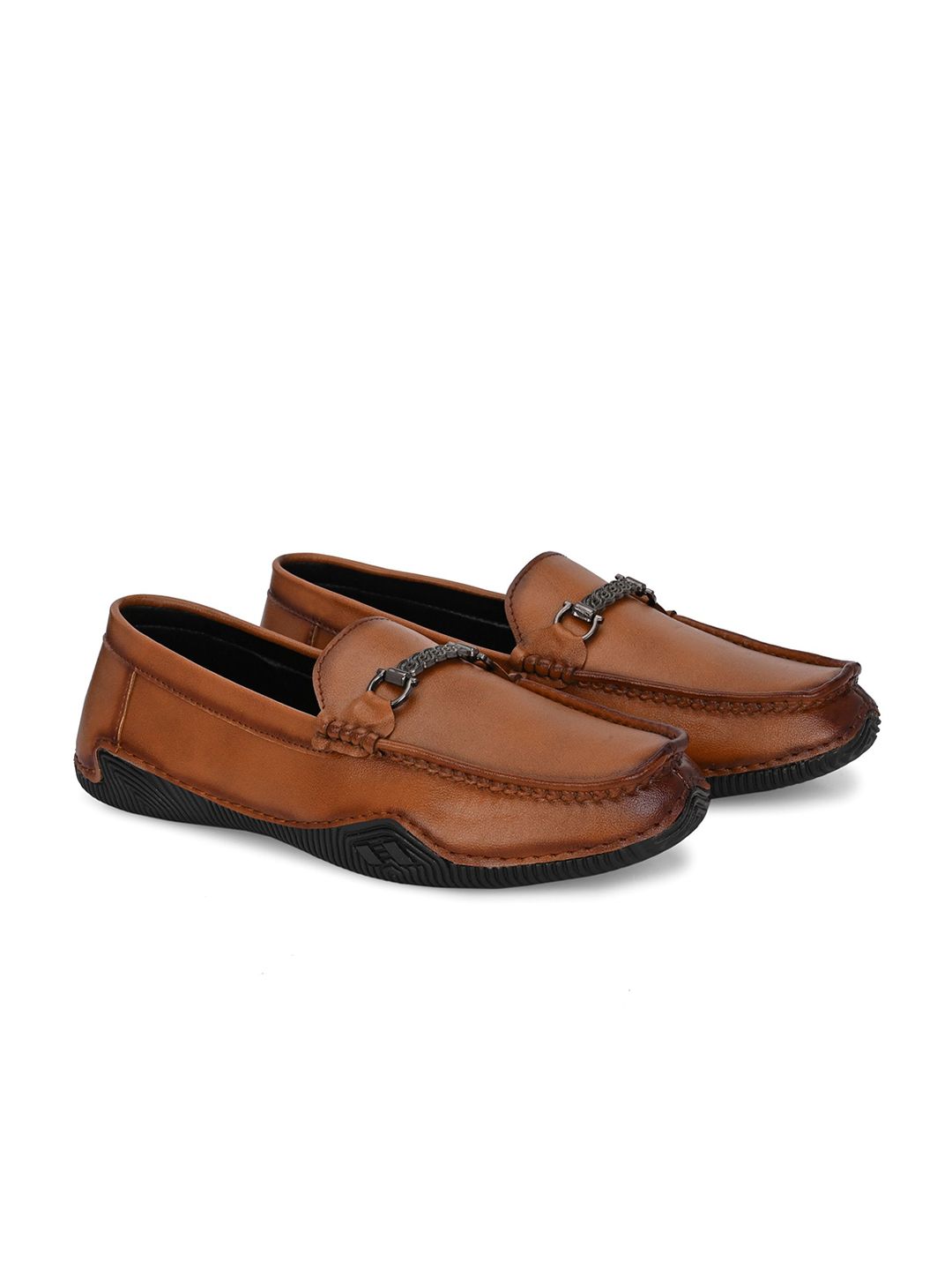 ASTEROID Men Textured Loafers-image-19