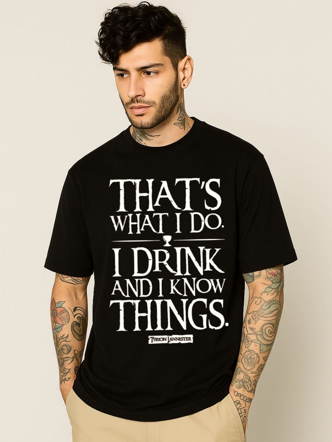 Be Crazy Men Typography Printed Round Neck Cotton T-shirt-picture-34