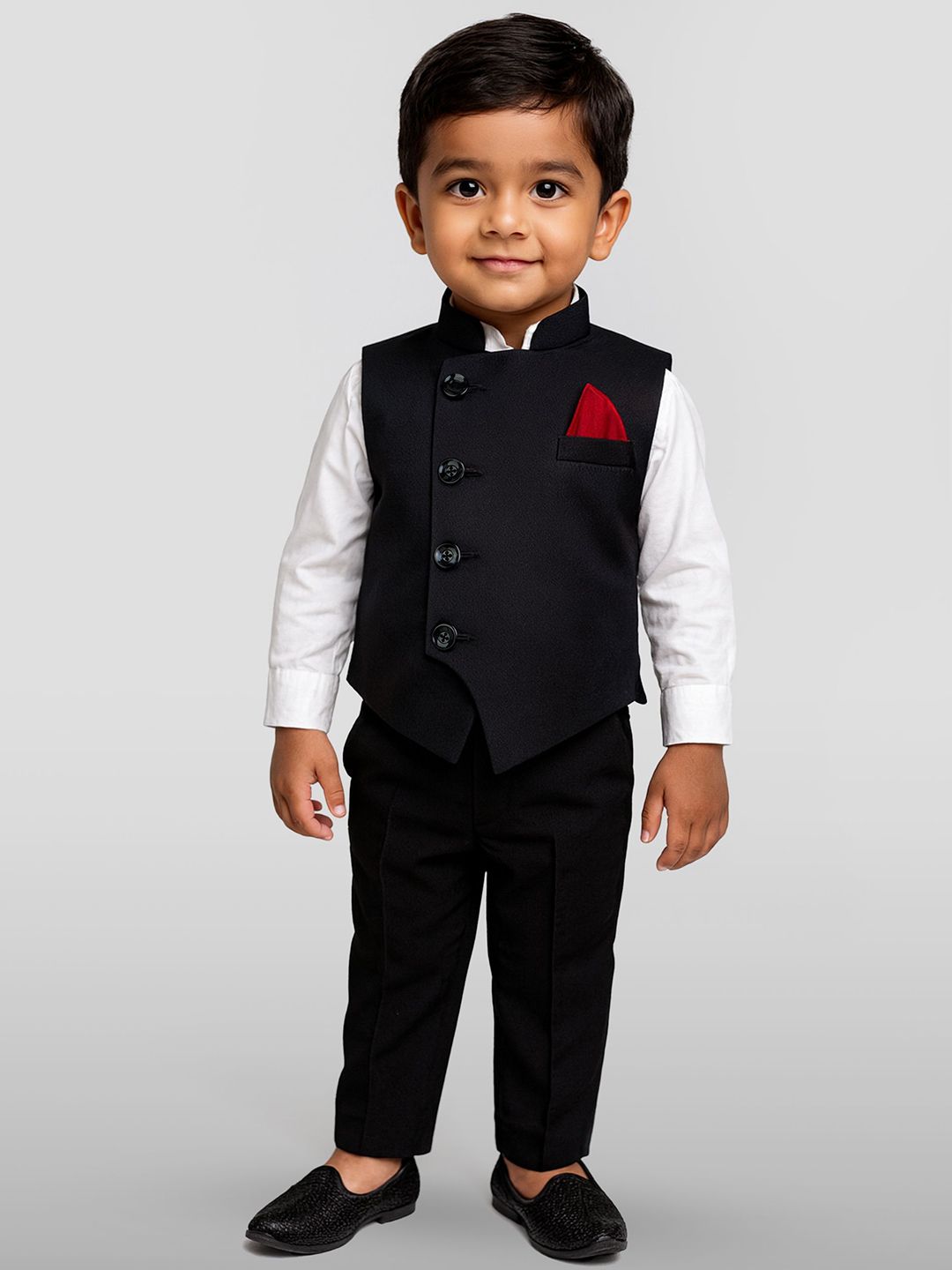 JBN Creation Boys Slim-Fit Nehru Jackets-image-34