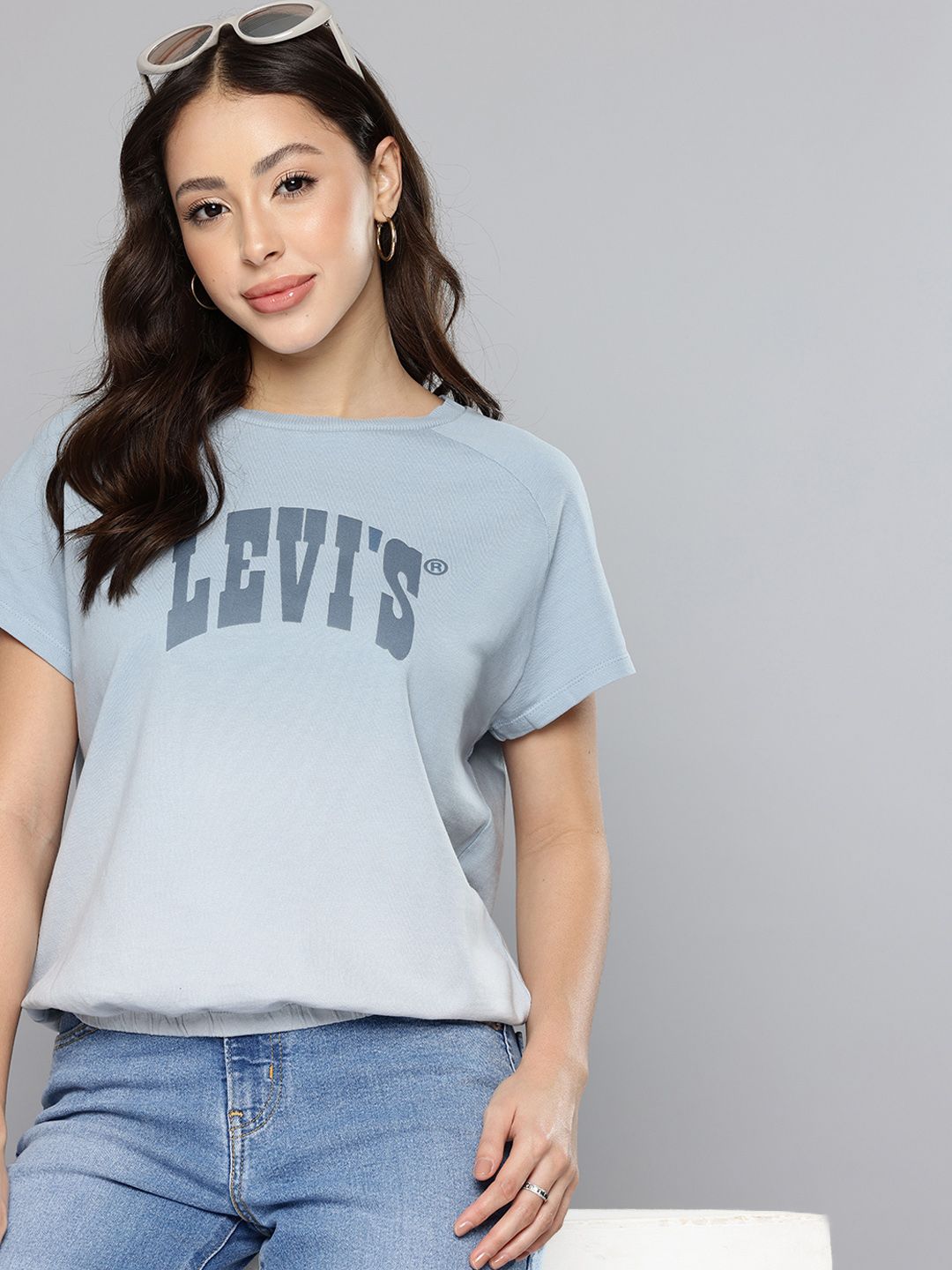 Levis Brand Logo Printed Pure Cotton T-shirt