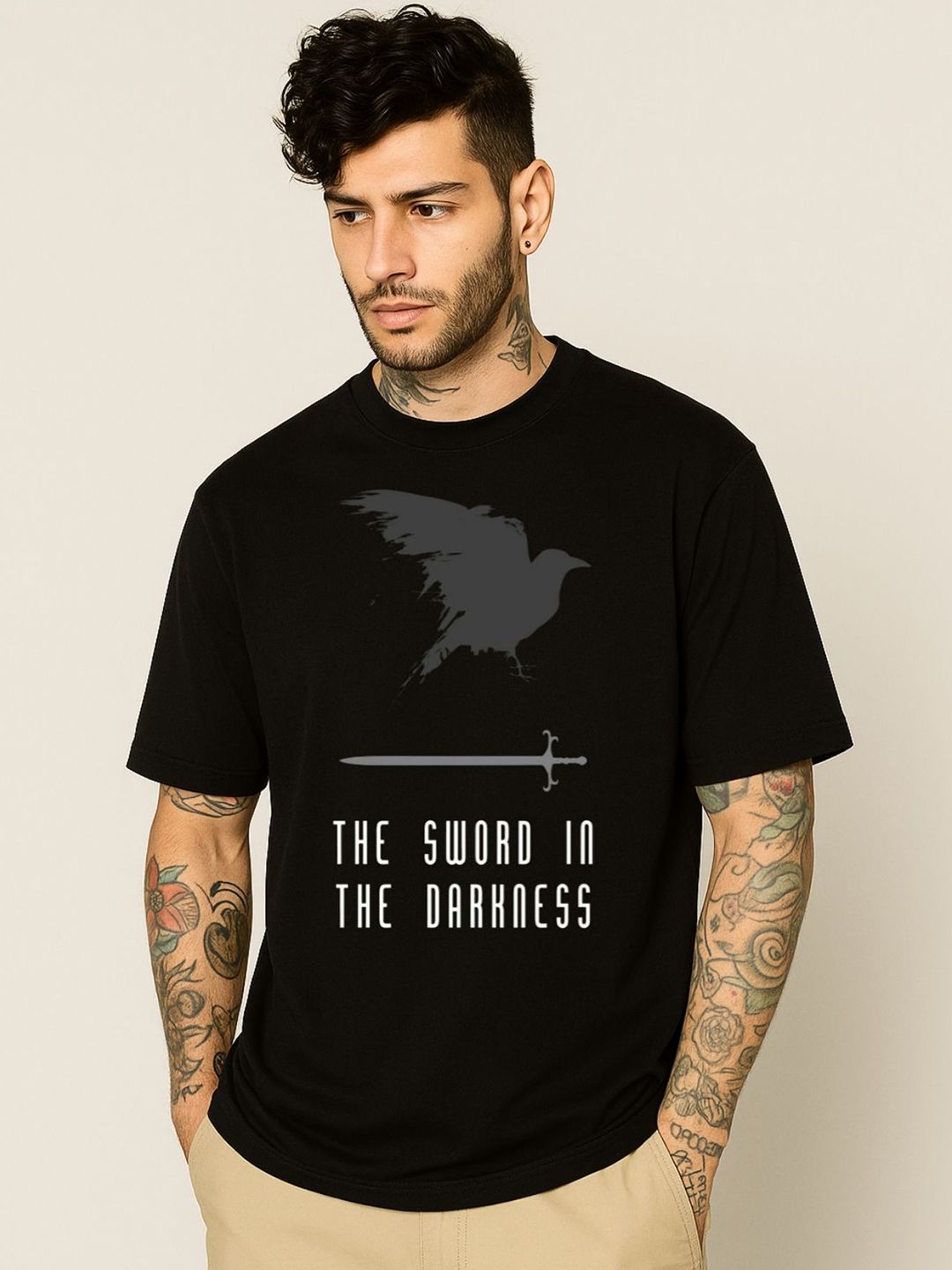 Be Crazy Men Typography Printed Round Neck Cotton T-shirt-picture-31