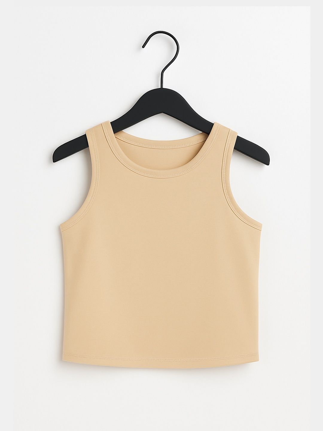 Kidaroo Girl Beige Solid Pure Cotton Innerwear Vest-image-11