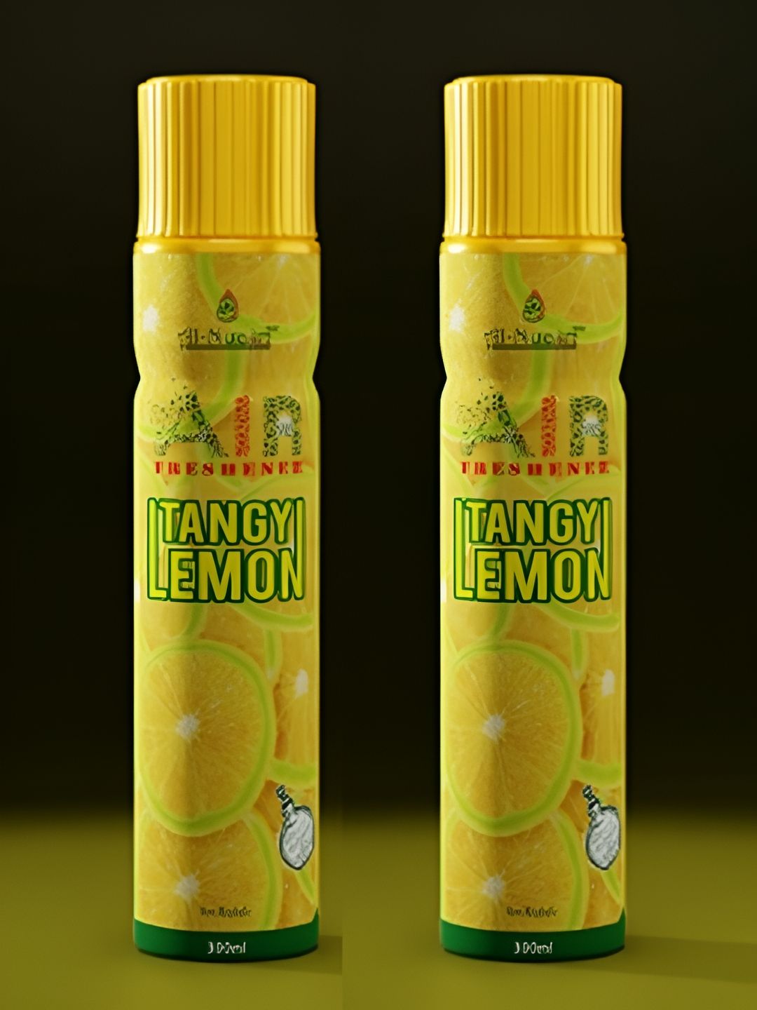 Al-Nuaim Pack of 2 Tangy Lemon 300ml Alcohol Free Air Freshener-picture-12
