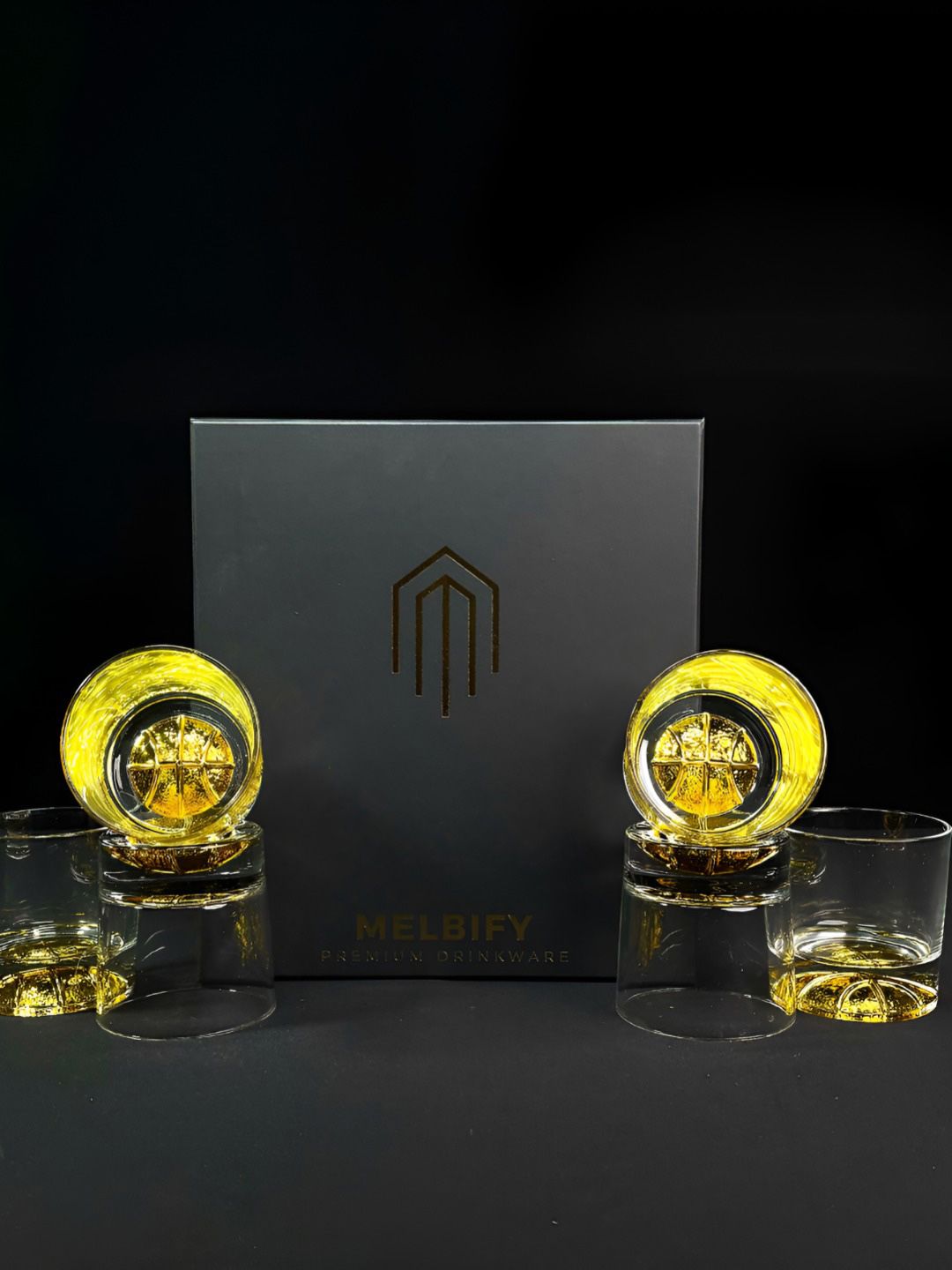 MELBIFY Transparent 6 Glass Whisky Glass Bar Glass-picture-35