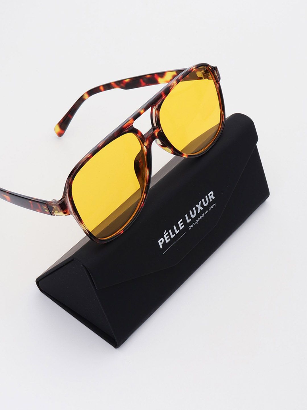 PELLE LUXUR Women Aviator Sunglasses with UV Protected Lens PLSG8096-image-43