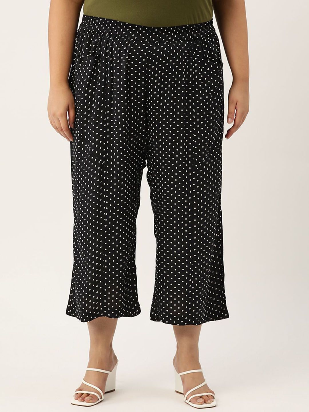 theRebelinme Women Plus Size Printed Relaxed High-Rise Trousers-picture-36