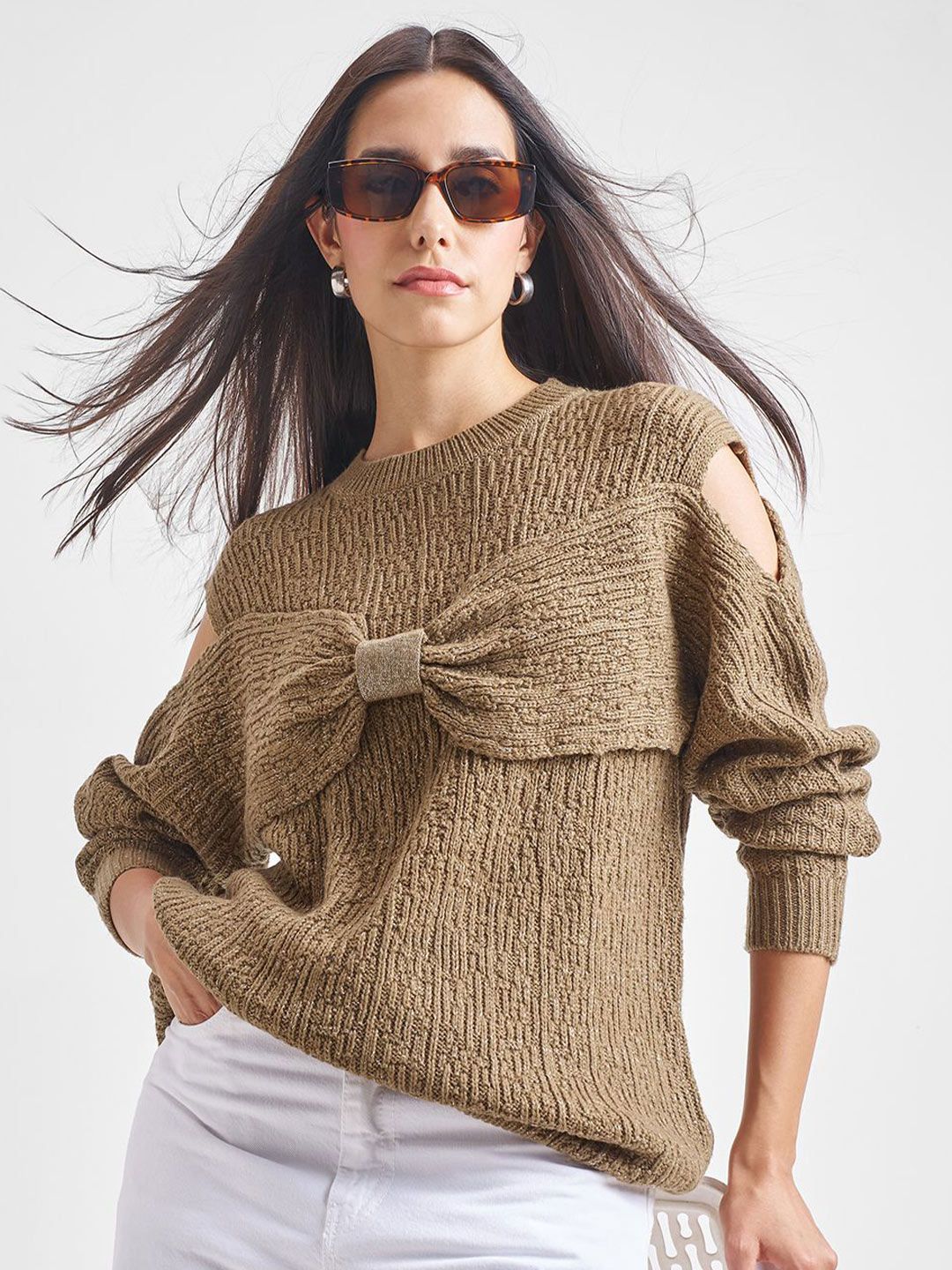 ESPYR By Tokyo Talkies Women Cable Knit Pullover Sweater-picture-11