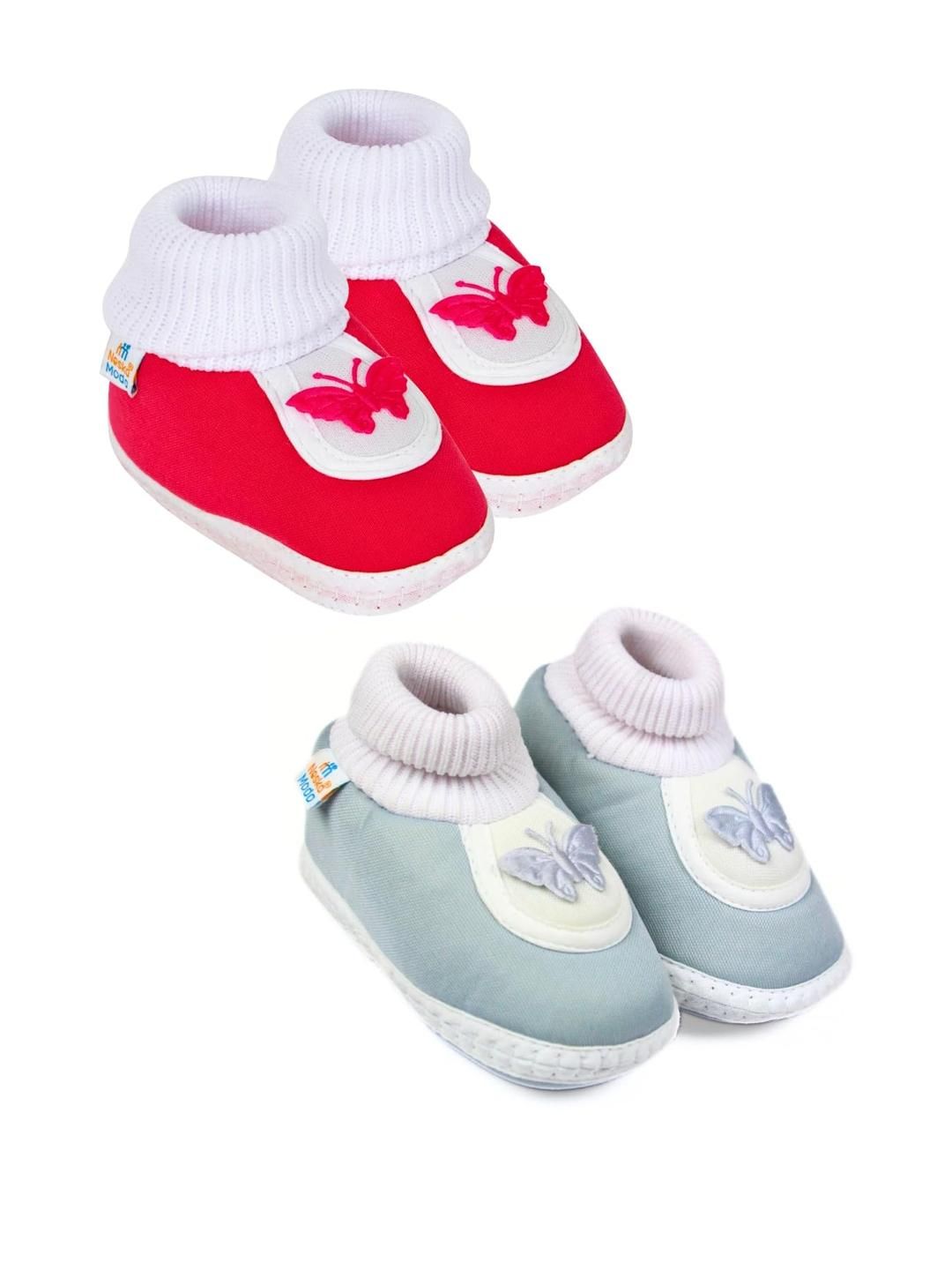 NESKA MODA Unisex Kids Pack of 2 Cotton Booties-picture-35
