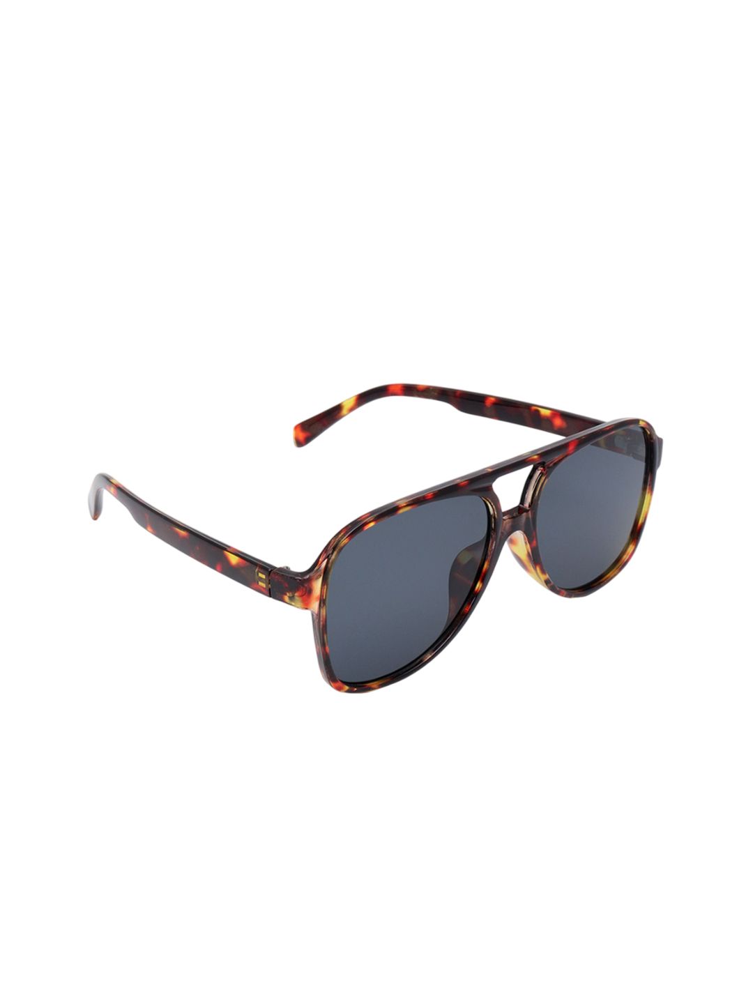 PELLE LUXUR Women Grey Lens & Brown Aviator Sunglasses with UV Protected Lens PLSG8097-image-46