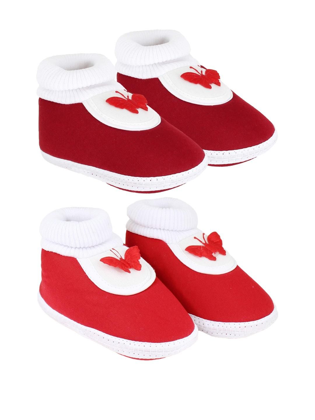 NESKA MODA Unisex Kids Pack of 2 Cotton Booties-picture-37