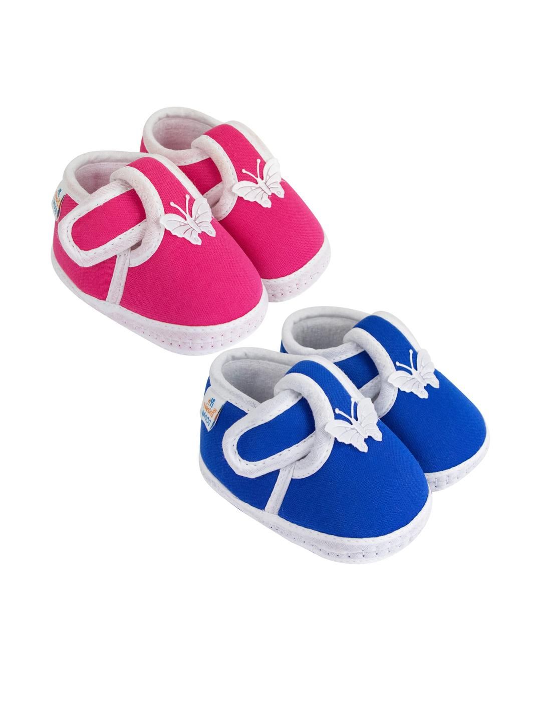 NESKA MODA Unisex Kids Pack of 2 Cotton Booties-picture-38