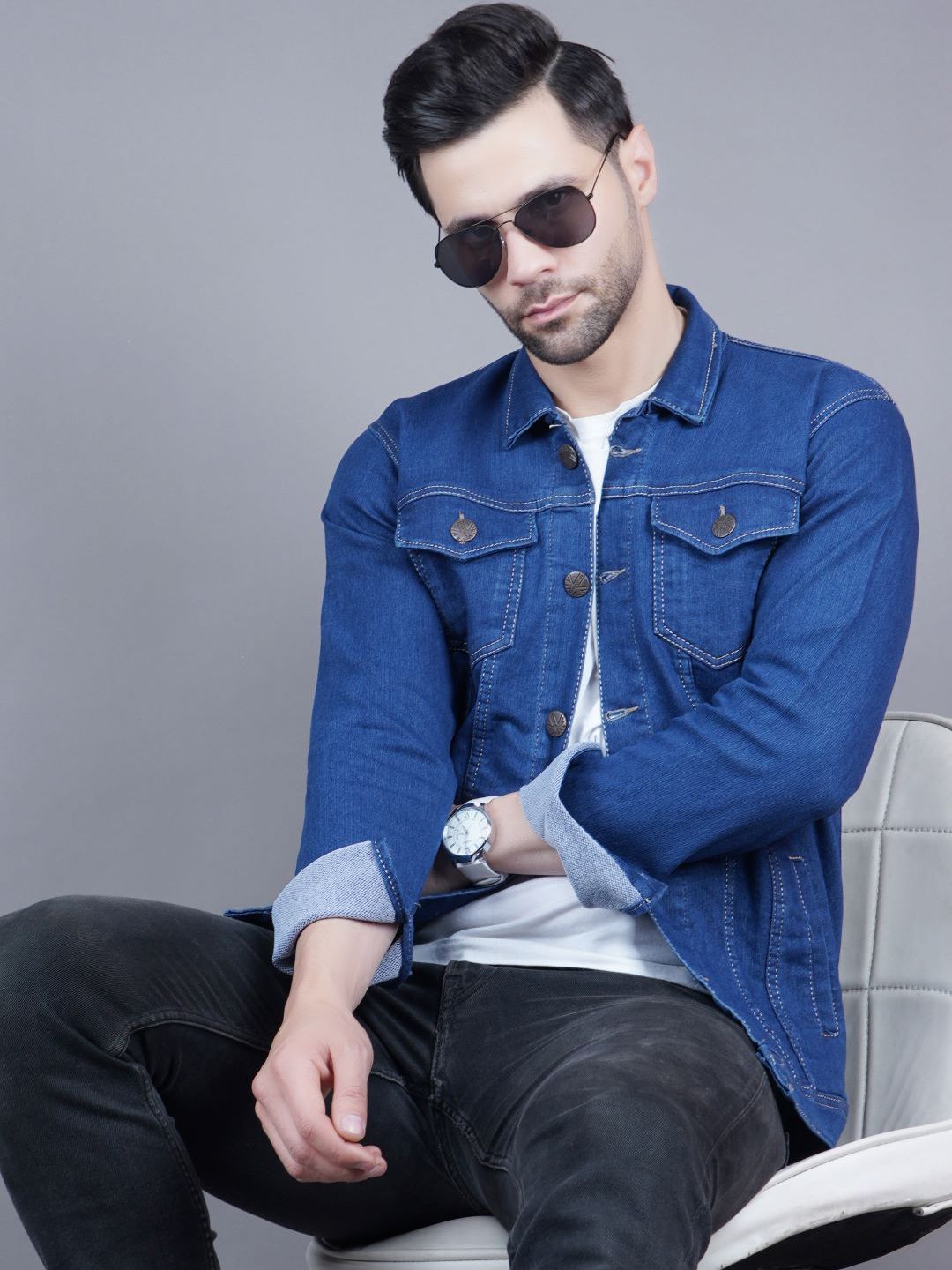 Moda Rapido Men Lightweight Outdoor Denim Jacket-picture-17