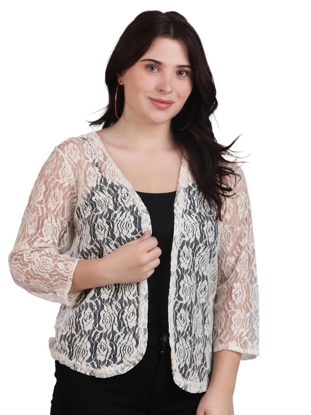 SZN Open Front Cotton Crop Shrug-picture-35