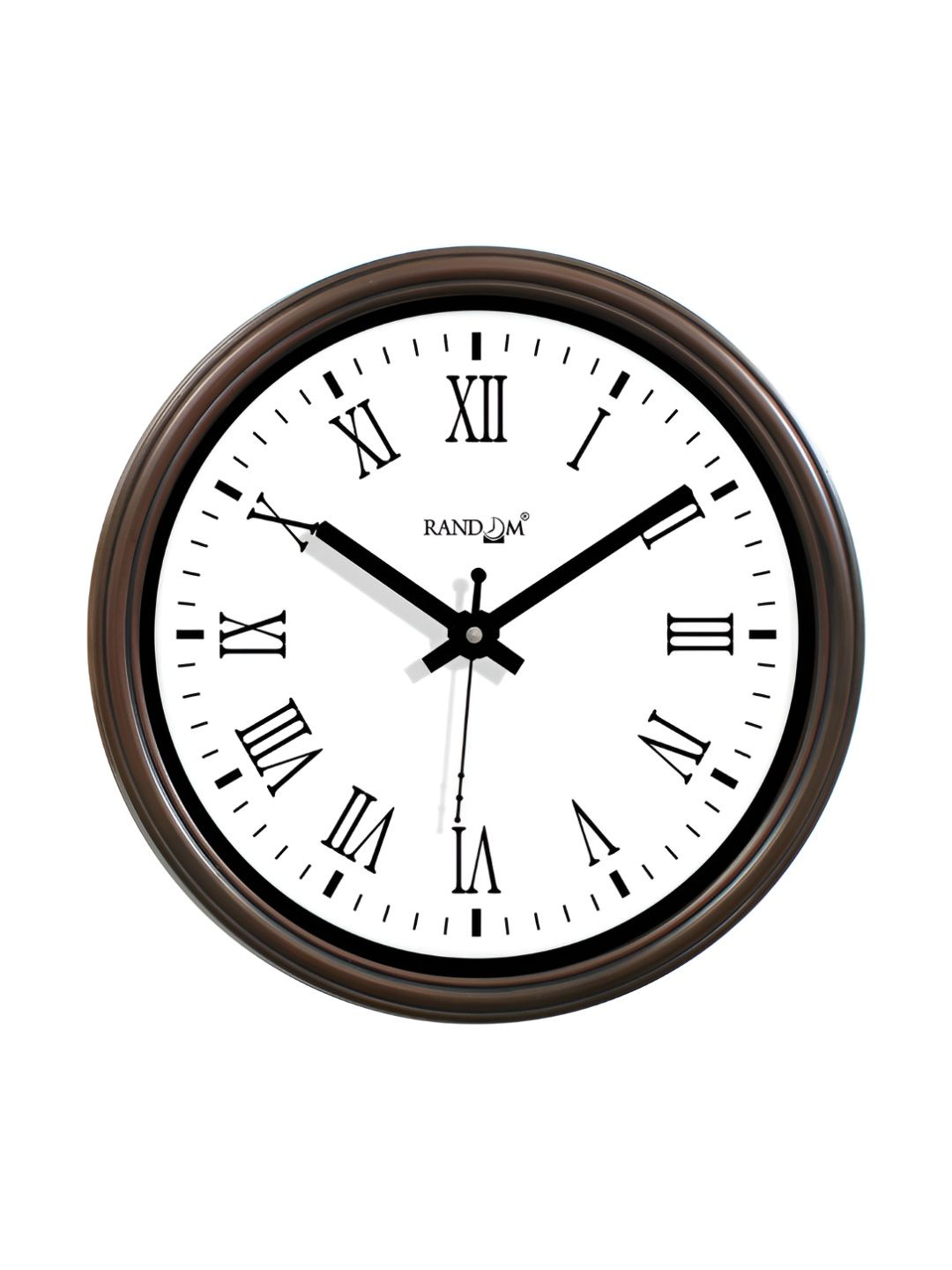 RANDOM Brown & White Printed Contemporary Analogue Wall Clock-picture-20