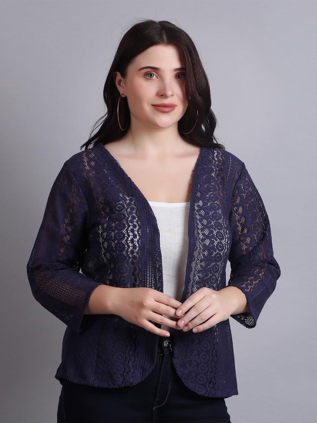 SZN Open Front Cotton Crop Shrug-picture-20