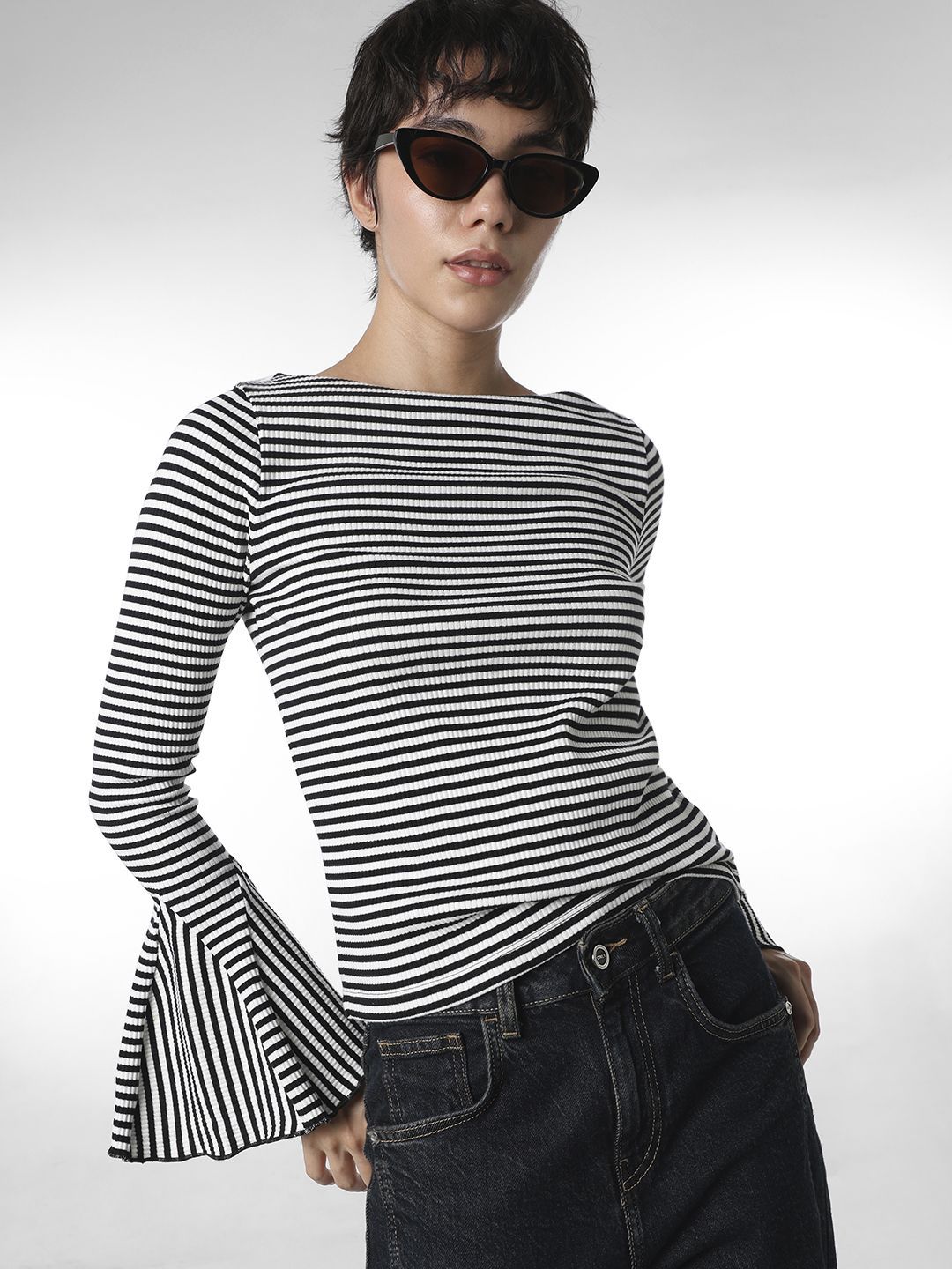 ONLY Women Long Sleeves Striped Top-picture-34