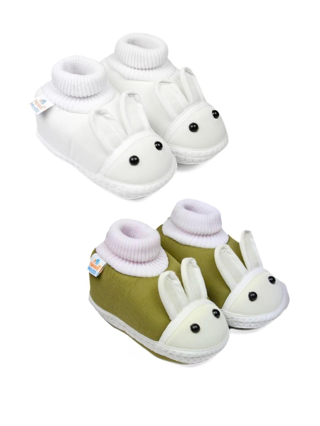 NESKA MODA Kids Pack of 2 Cotton Booties-picture-10