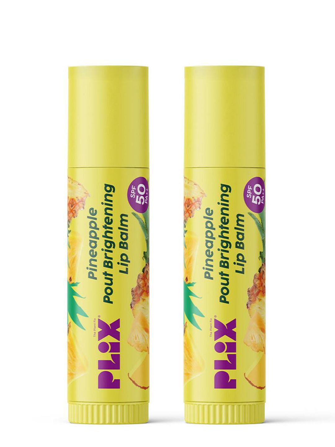 PLIX THE PLANT FIX Set Of 2 Pineapple Brightening Lip Balm with SPF 50- 4 g Each-picture-42