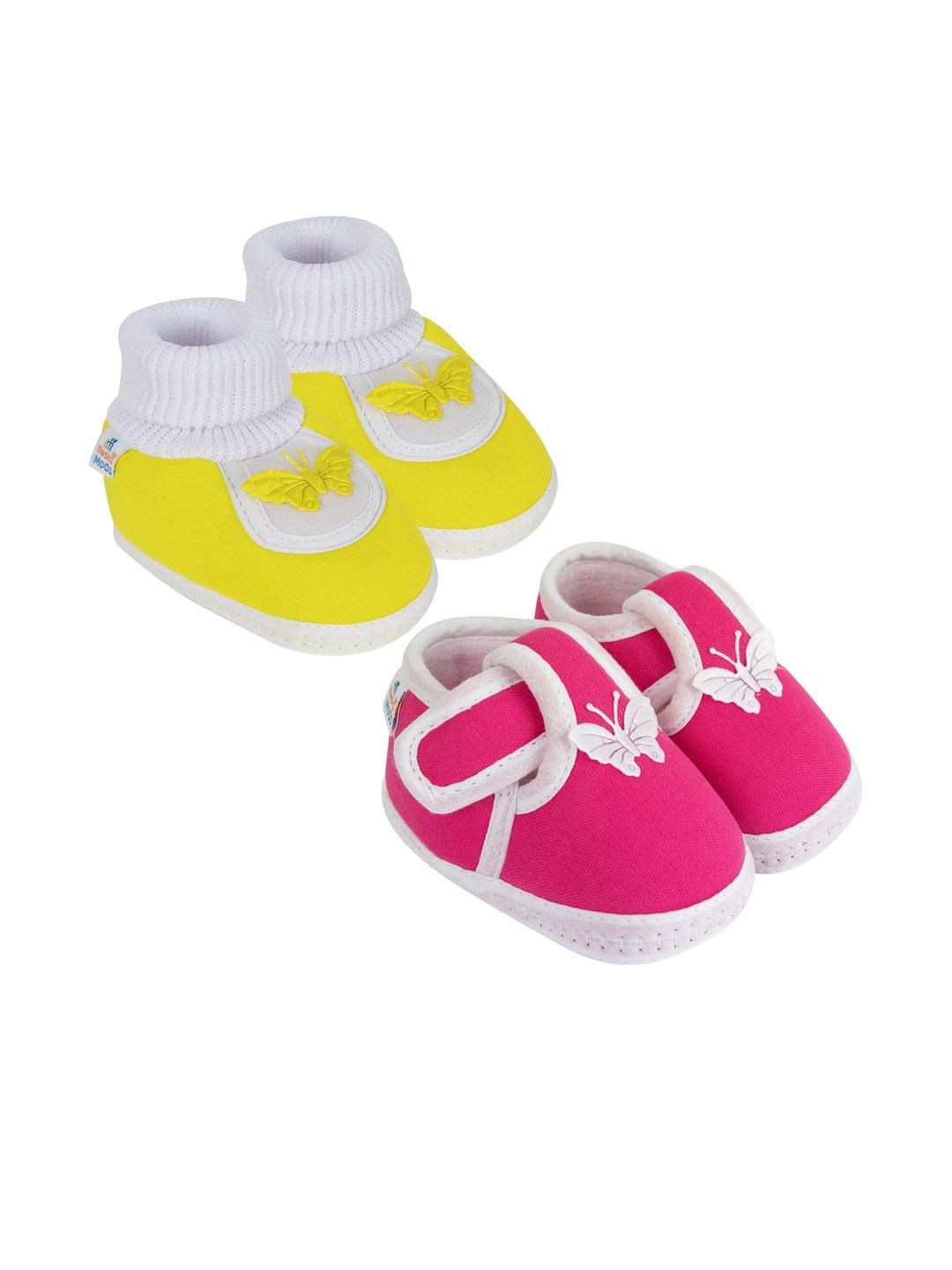 NESKA MODA Unisex Kids Pack Of 2 Cotton Booties-picture-32