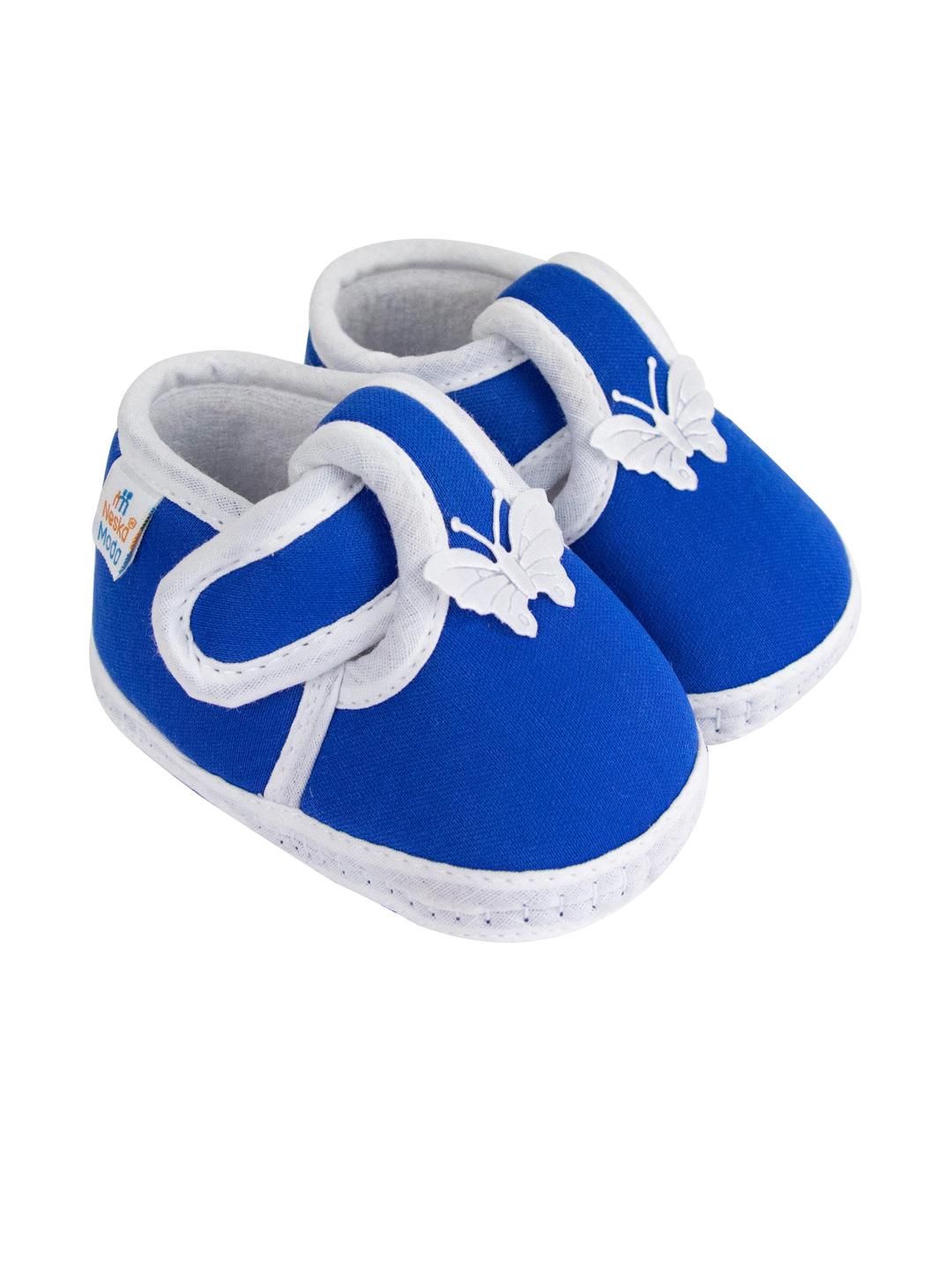 NESKA MODA Unisex Kids Cotton Butterfly Velcro Booties-picture-27