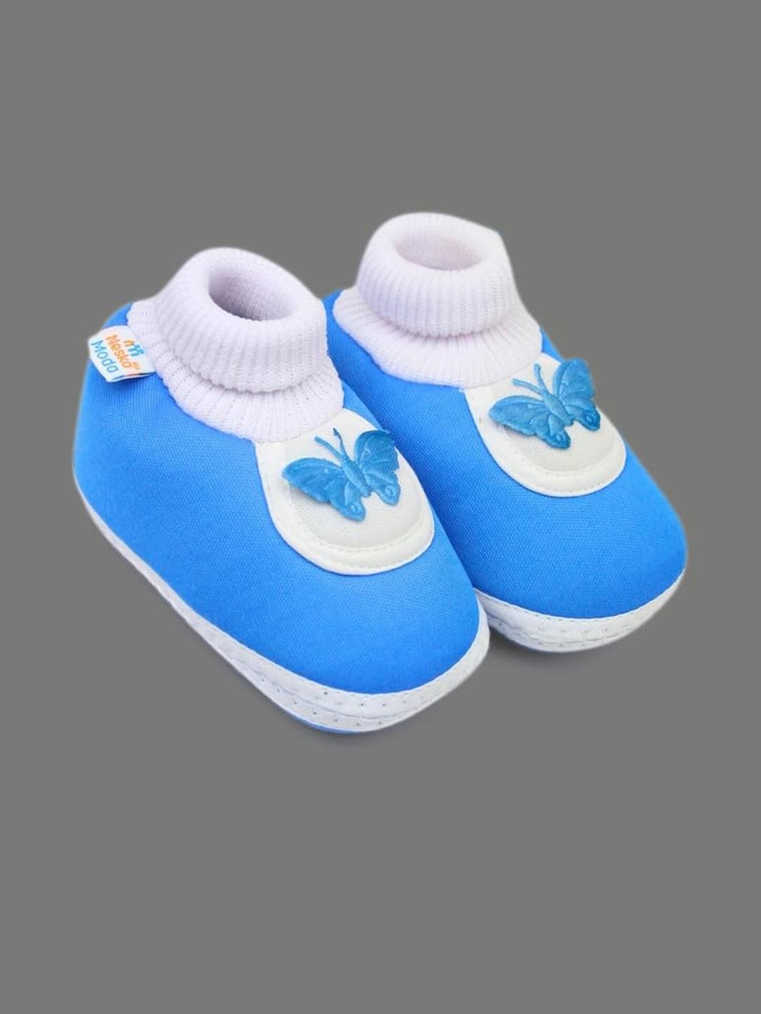 NESKA MODA Unisex Kids Cotton Butterfly Booties-picture-38