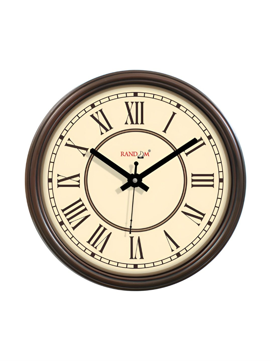 RANDOM Yellow & Brown Printed Contemporary Analogue Wall Clock-image-47