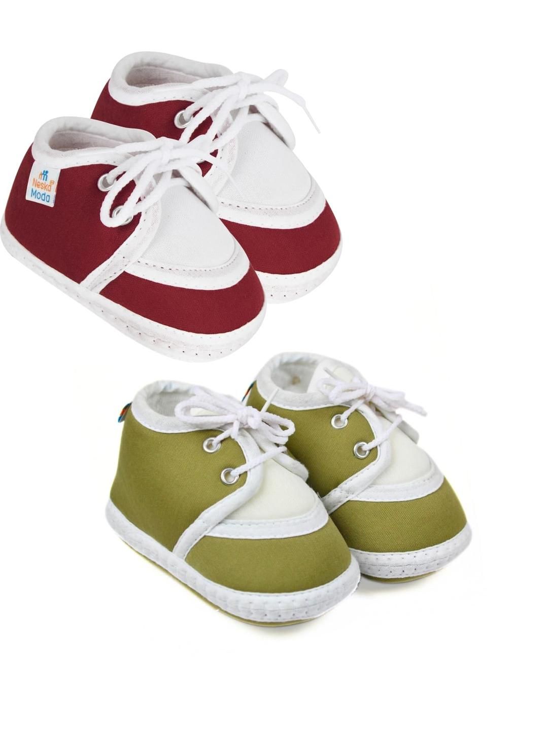 NESKA MODA Kids-Unisex Pack Of 2 Cotton Booties-picture-27