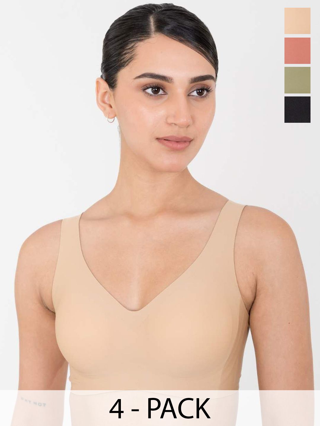 Shapercult Pack Of 4 Full Coverage Lightly Padded Bra-image-47