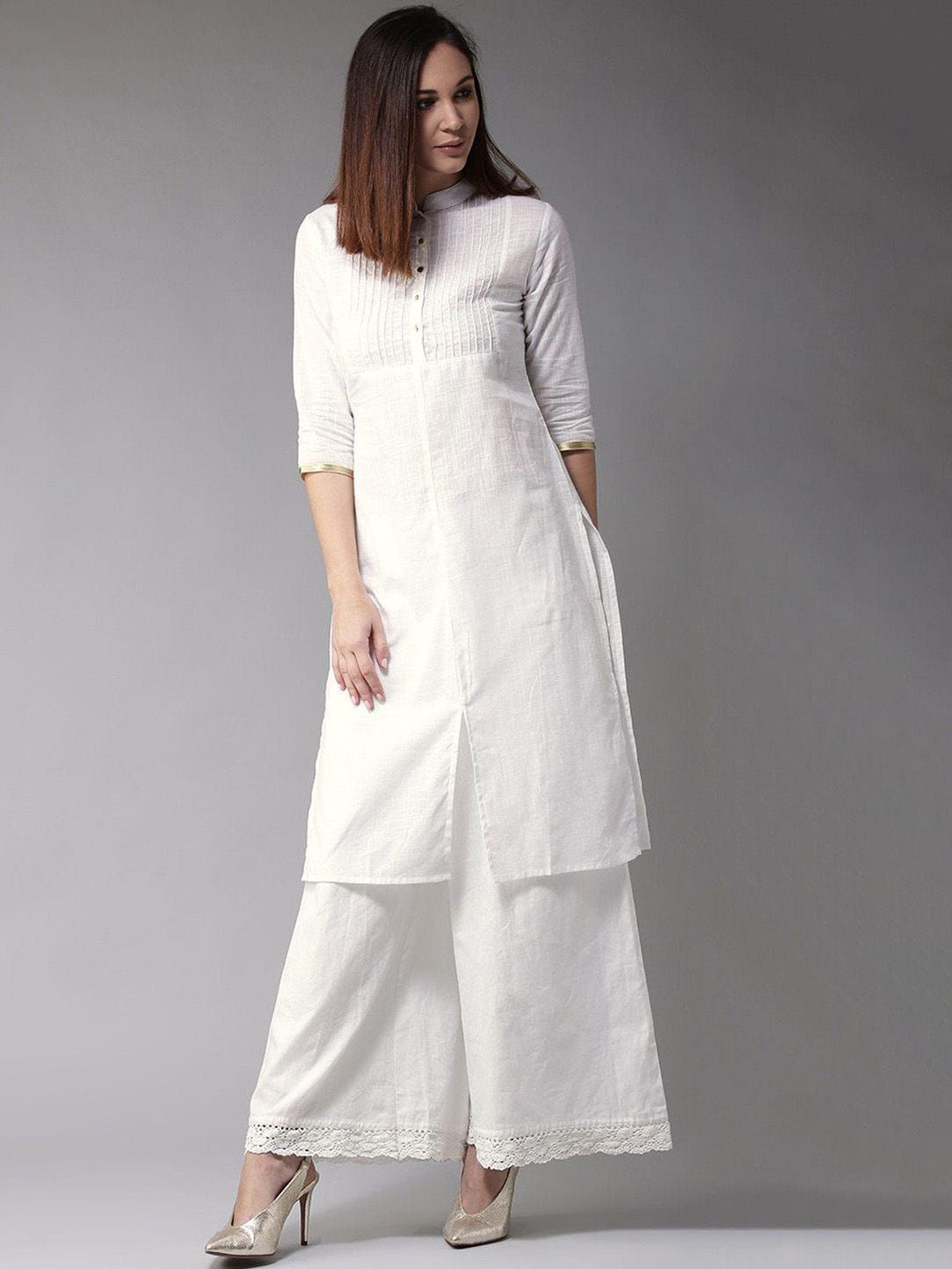 DMUNESH FASHION Women Solid Kurta with Trousers