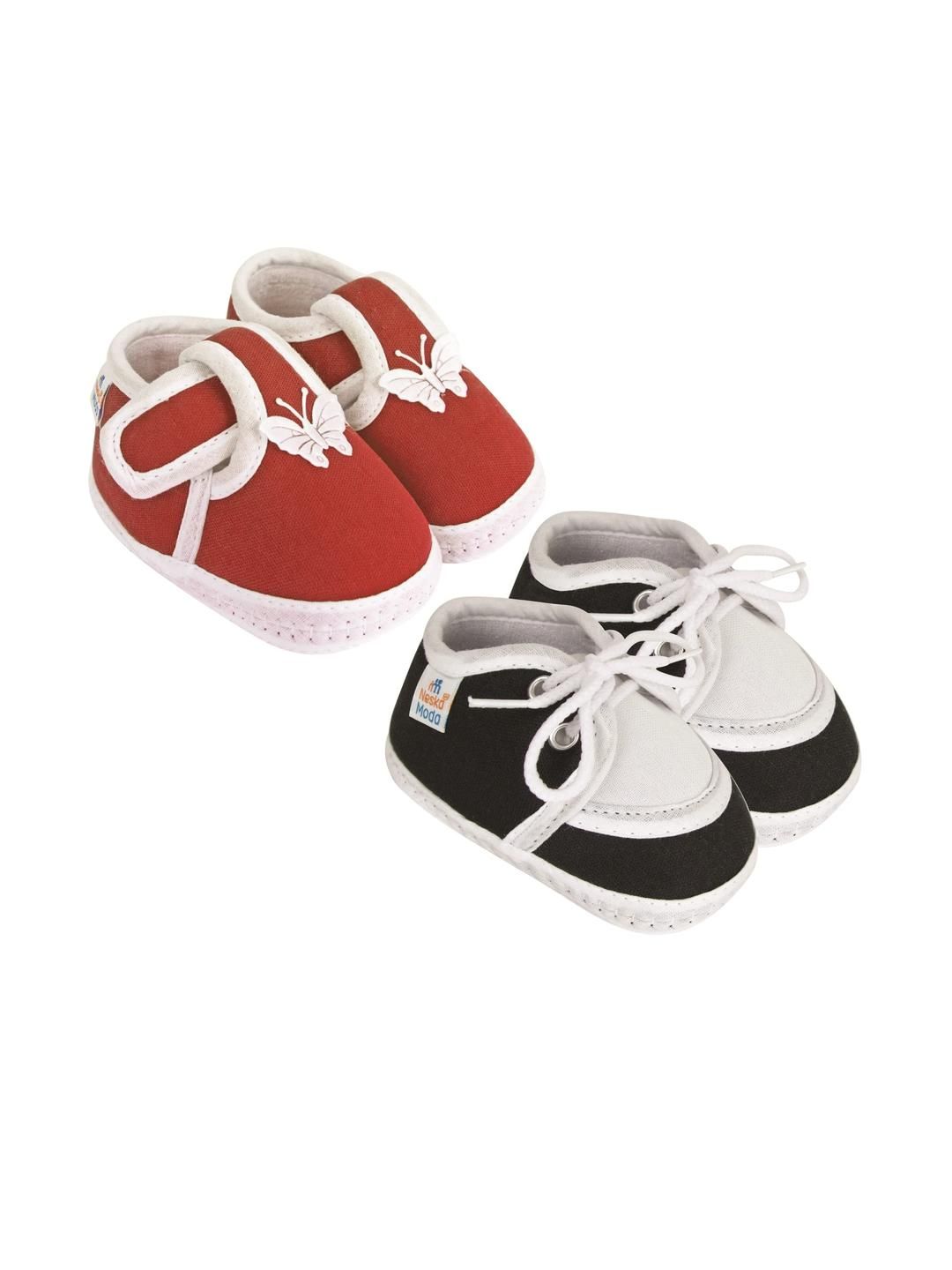 NESKA MODA Unisex Kids Pack of 2 Cotton Booties-picture-36