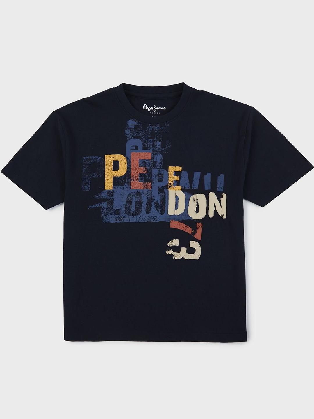 Pepe Jeans Boys Printed Pure Cotton Round Neck T-shirt-picture-12