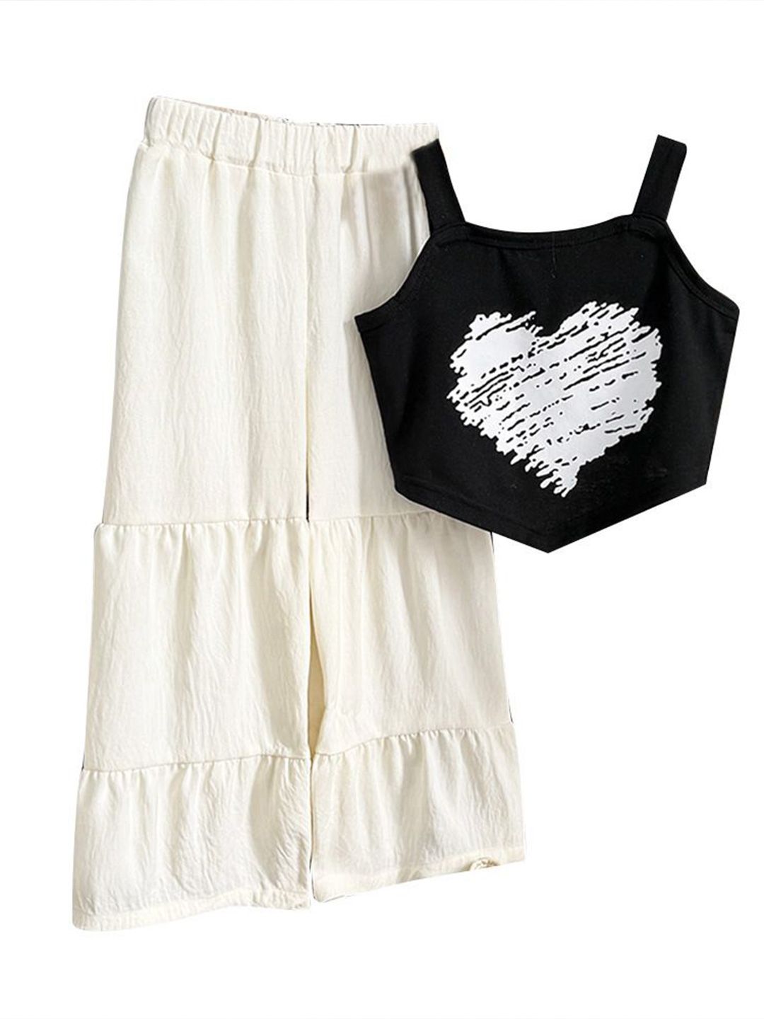 StyleCast x Revolte Girls Printed Sleeveless Top with Palazzos Clothing Set-picture-15