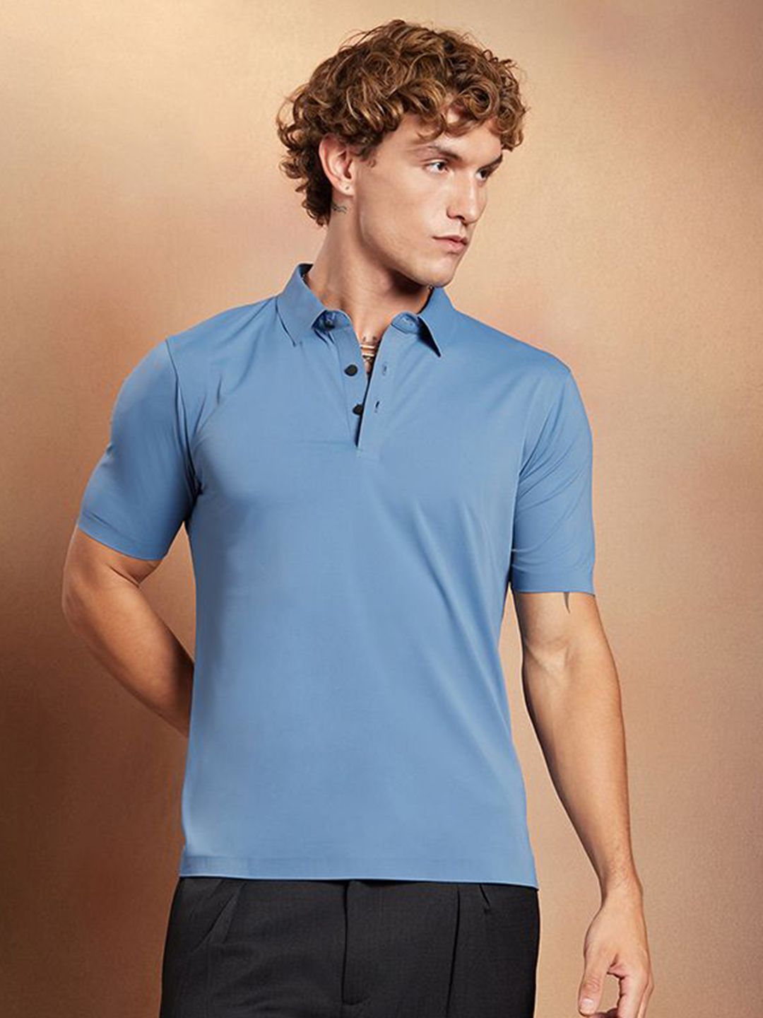 Campus Sutra Men Solid Polo Collar T-shirt-picture-41