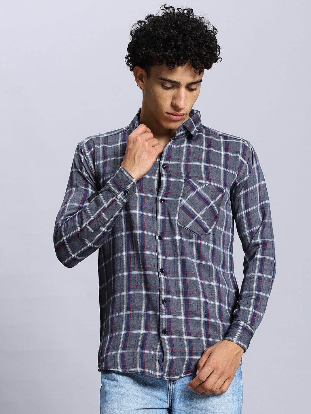Moda Rapido Men Comfort Checked Casual Shirt-picture-29