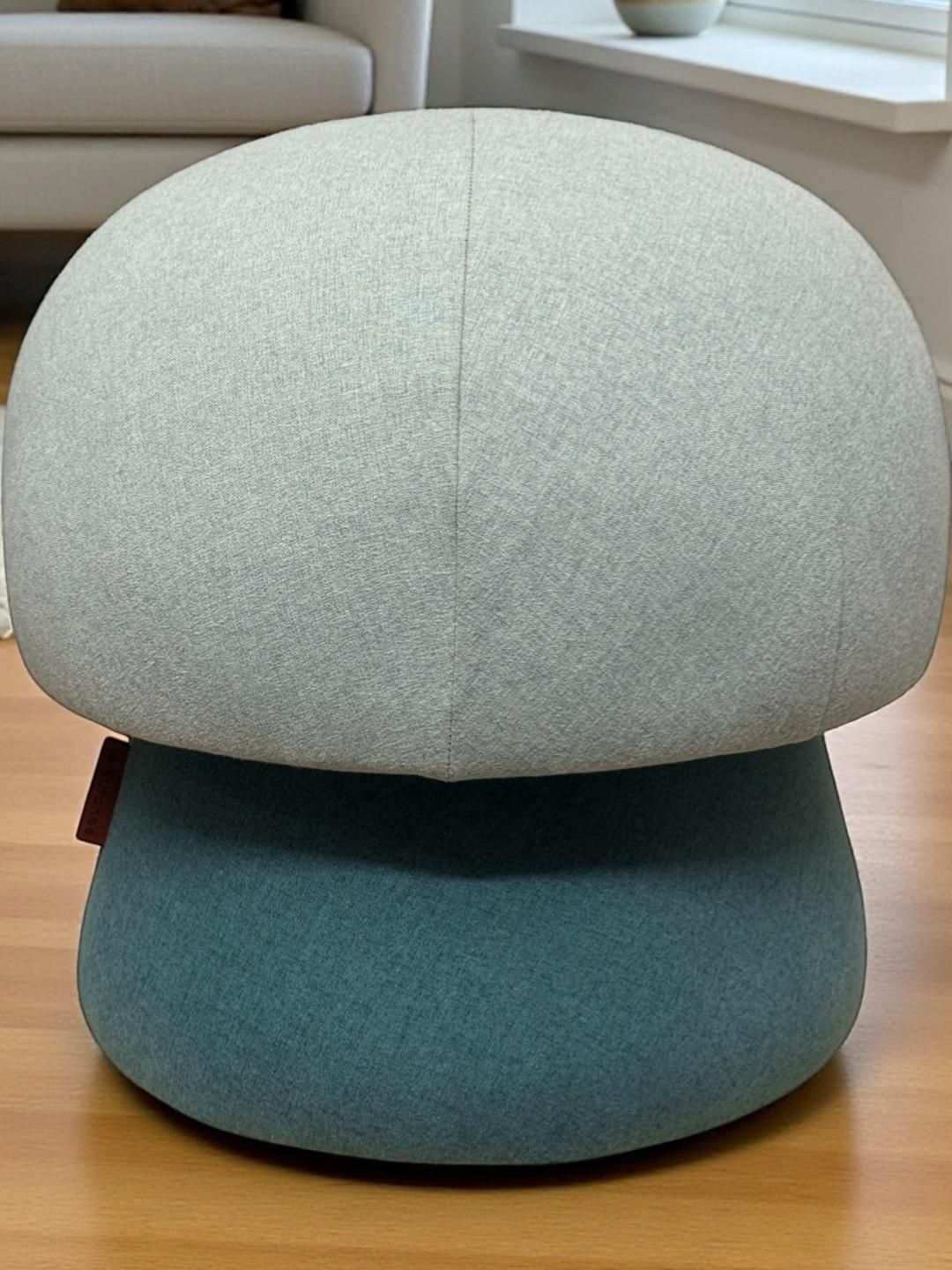 KURCHEE Green Mushroom Shaped Upholstered Ottoman-picture-57