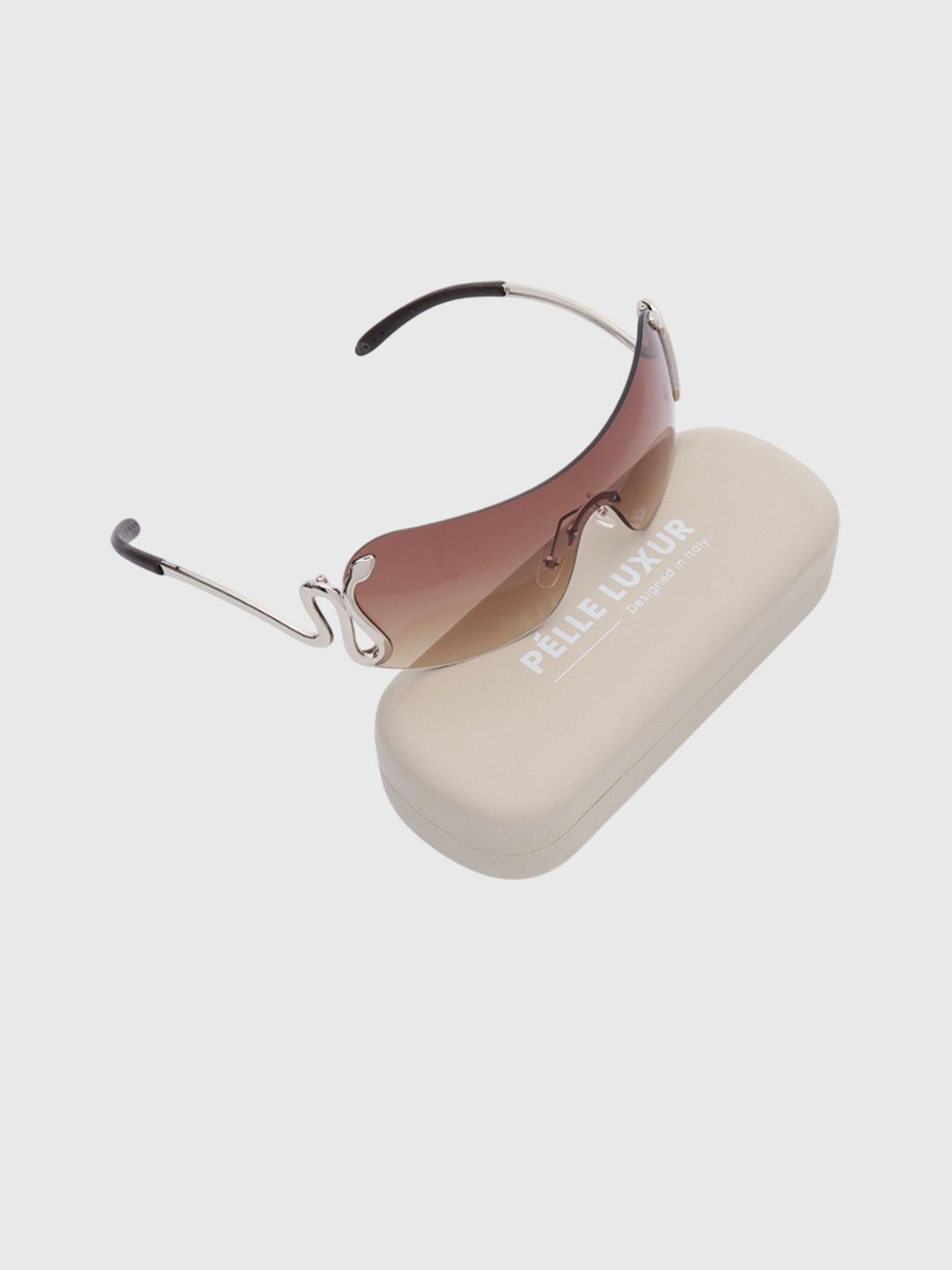 PELLE LUXUR Women Shield Sunglasses with UV Protected Lens-image-15