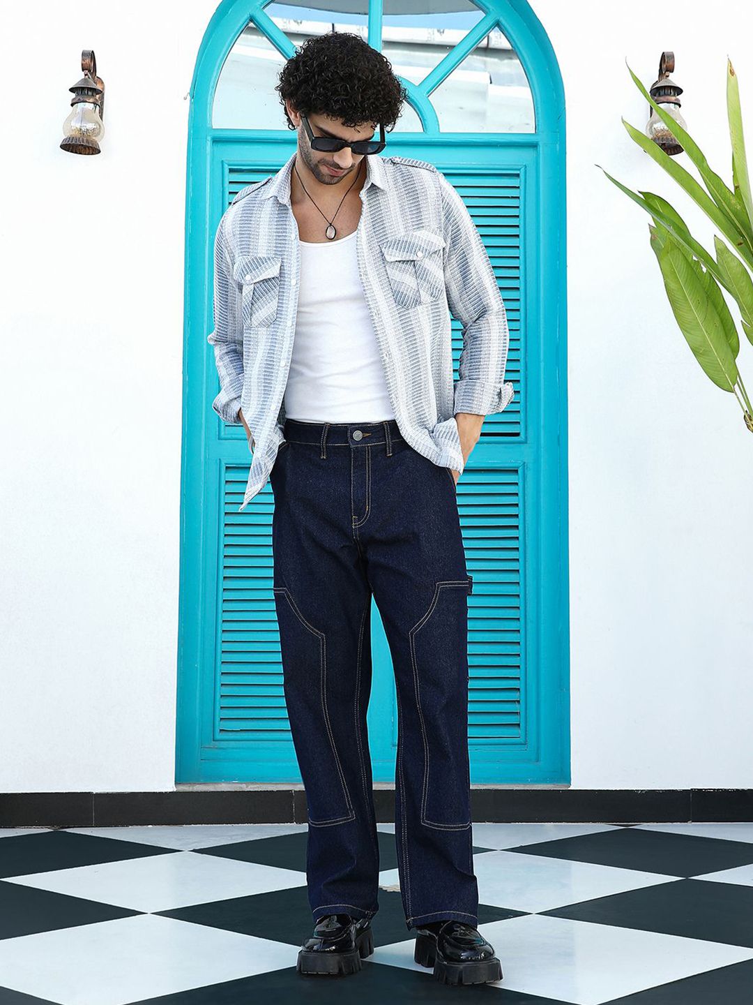 Campus Sutra Men Comfort Fit Multi Striped Spread Collar Cotton Casual Shirt-picture-31