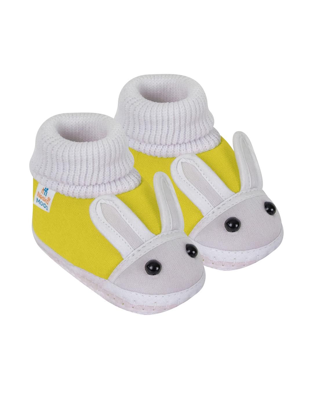 NESKA MODA Kids-Unisex Set of 1 Pair Cotton Booties-picture-37