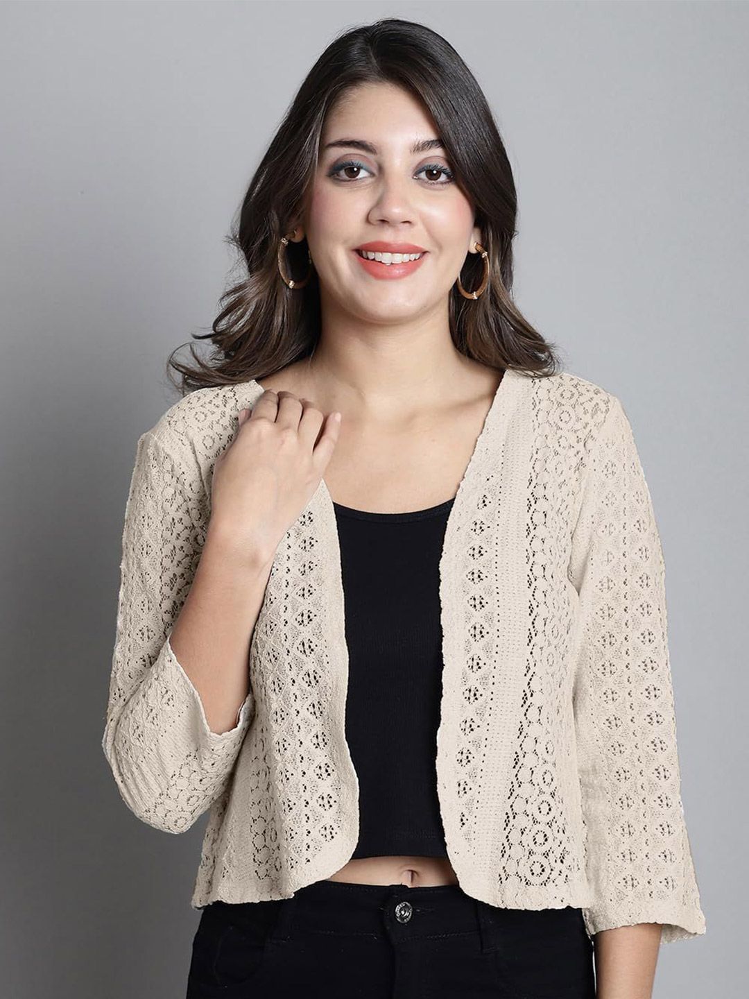 SZN Open Front Cotton Longline Shrug-picture-30
