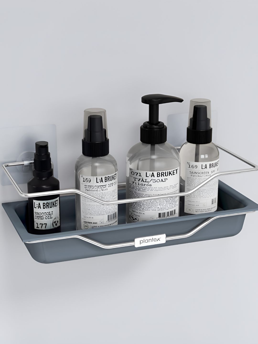 Plantex Silver-Toned Stainless Steel Contemporary Bathroom Caddy-picture-11