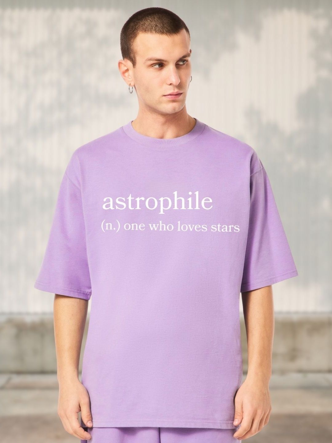 Cool Plus Men Astrophile Typography Printed Round Neck Cotton Oversized T-shirt-picture-30