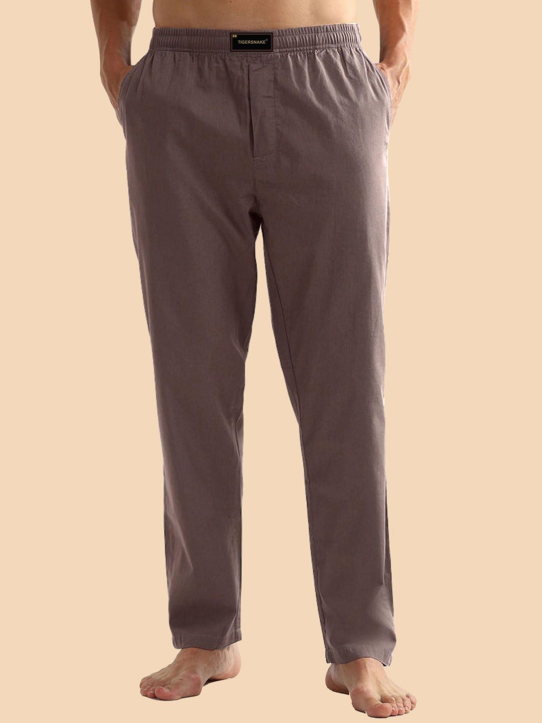 TIGER SNAKE Men Cotton Mid-Rise Tapered-Fit Lounge Pant-picture-12