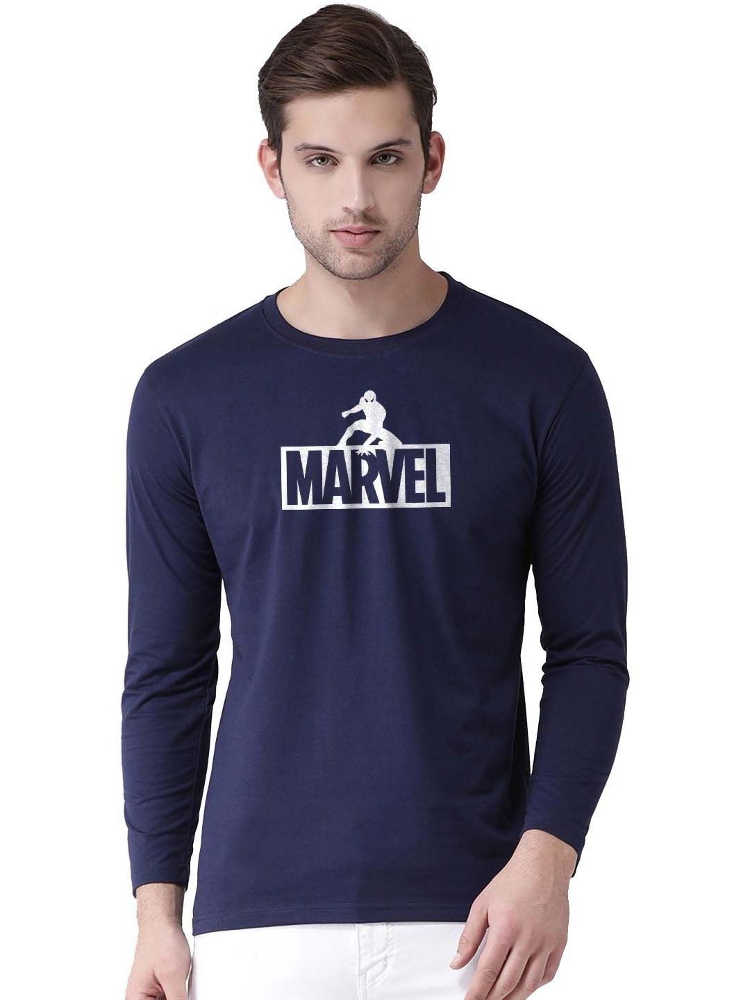 Organic Chics Men Marvel Bio Finish Graphic Printed Round Neck Cotton T-shirt-picture-18