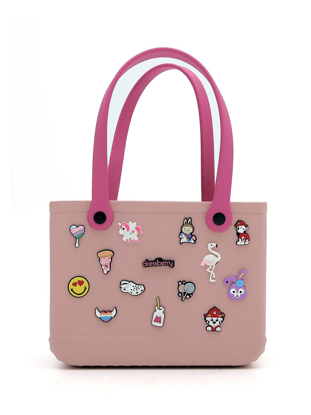 DressBerry PU Oversized Beach Tote Bag with Natural Stick Charm-picture-18