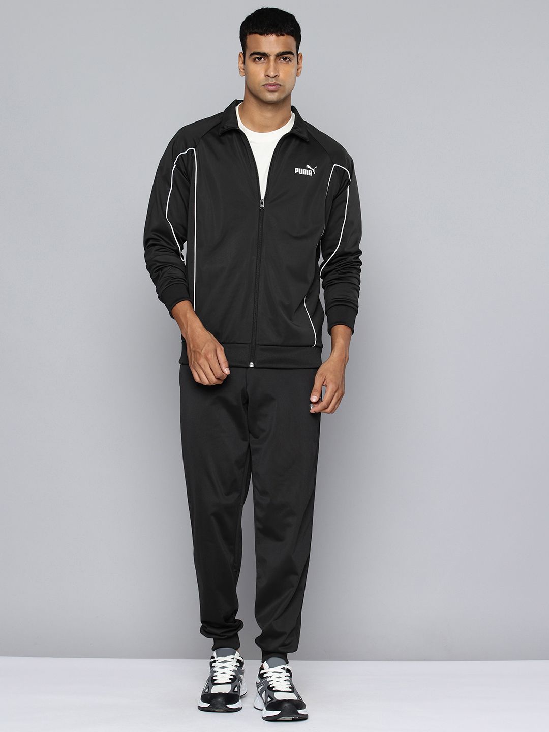 Puma Tricot Piping Mock Collar Jacket With Joggers-picture-30