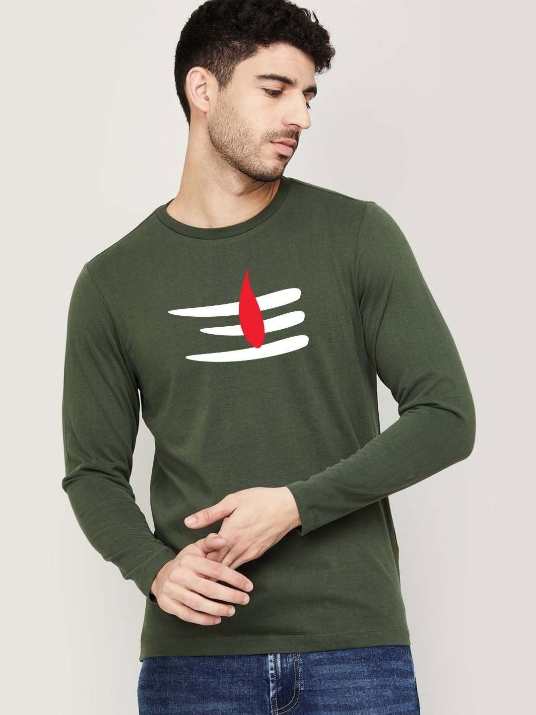 Organic Chics Men Bio Finish Graphic Printed Round Neck Cotton T-shirt-picture-28